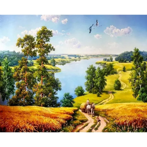 peinture paysage nature