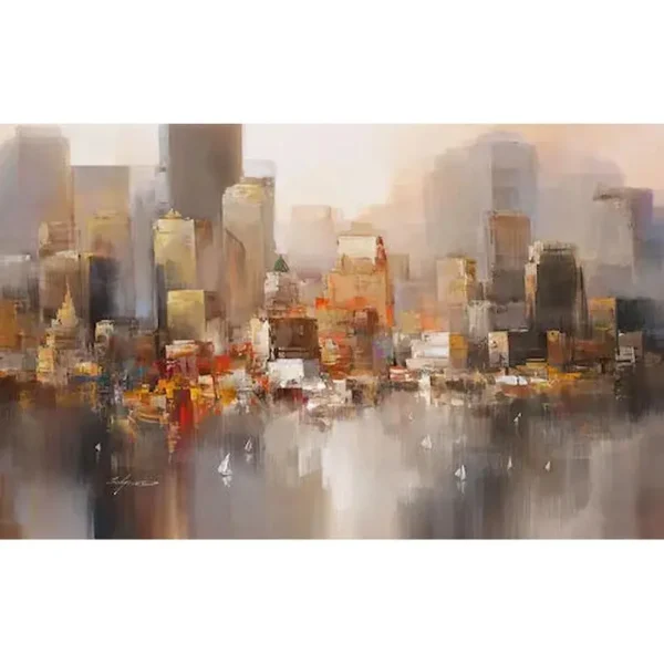 tableau peinture paysage mer