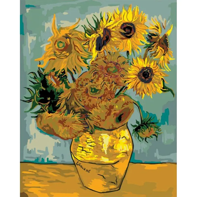 tableau peinture fleurs