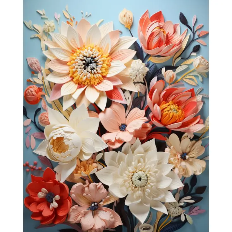 fleurs tableaux peinture